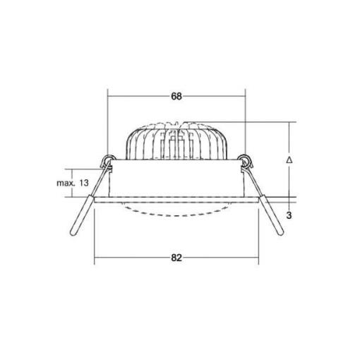 BRUMBERG Tirrel-R Einbaustrahler GX5,3 rund weiß