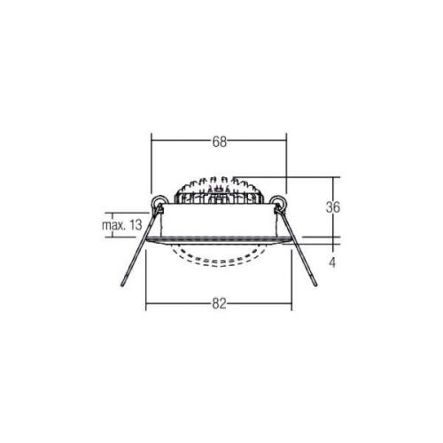 BRUMBERG BB03 Einbau RC Anschlussbox nickel matt