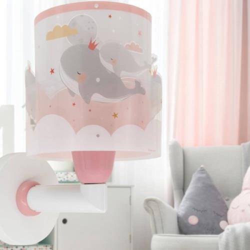 Dalber Whale Dreams Wandleuchte, pink