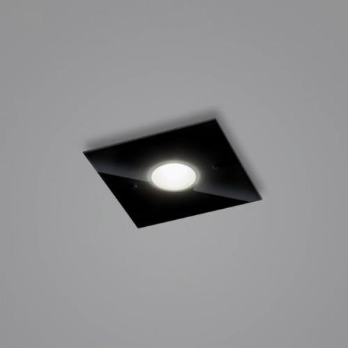 Helestra Nomi LED-Deckenlampe 23x23cm dim schwarz