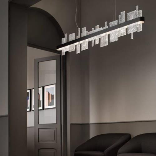 LED-Hängeleuchte Ribbon Linear, 150 cm, schwarz, Up & Down