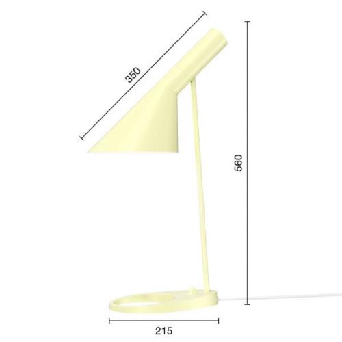 Louis Poulsen AJ Mini Designer-Tischleuchte gelb