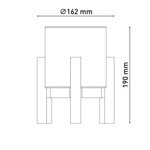 LED-Tischleuchte Madita, Höhe 19 cm, natur/leinen