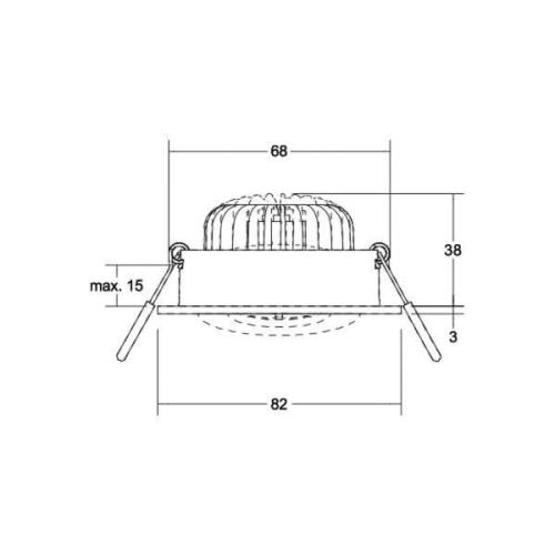 BRUMBERG LED-Spot BB33 on/off Anschlussbox strukturweiß