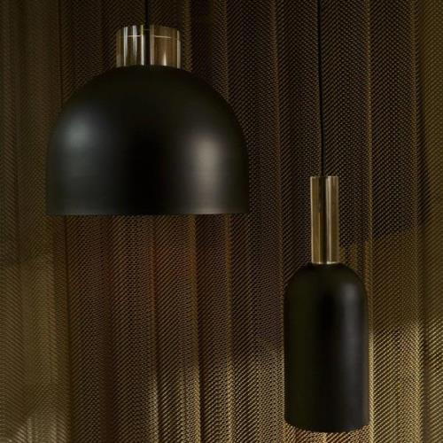 AYTM Hängeleuchte Luceo, Zylinder, schwarz, Ø 12 cm