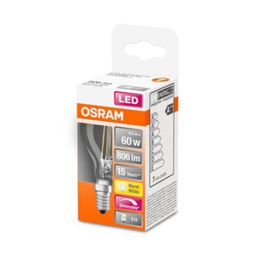 OSRAM LED-Tropfenlampe E14 5,5W Superstar 827