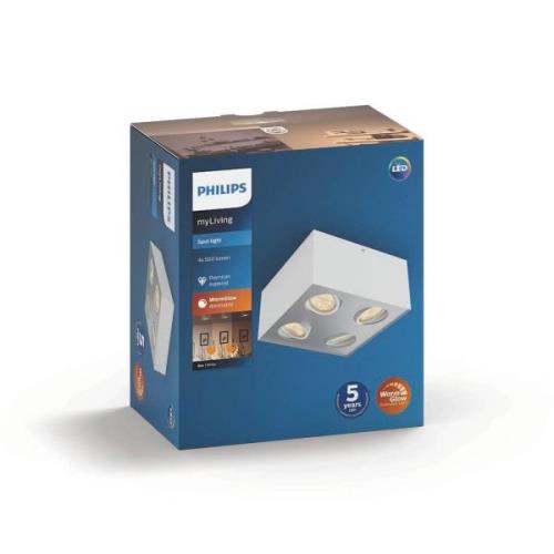 Philips myLiving Box LED-Spot vierflammig weiß