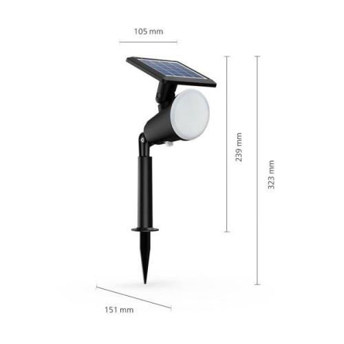 Philips LED-Solar-Erdspießleuchte Jivix