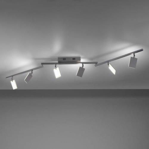 PURE Mira Deckenlampe 6-flammig Remote CCT alu