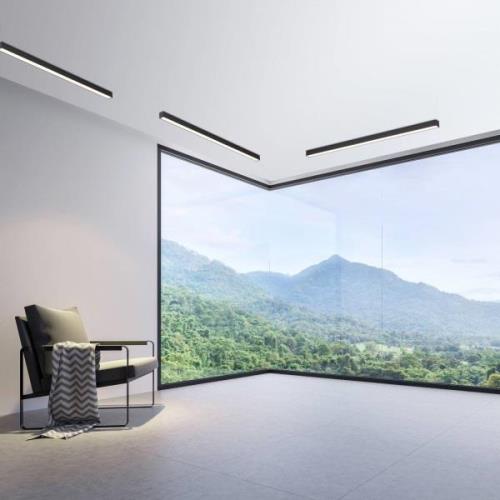 LED-Deckenlampe PURE Lines, 110 cm, anthrazit, CCT, Remote