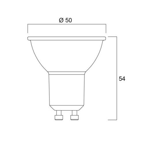 Sylvania LED-Reflektor GU10 2,2W 3.000K 350 lm dim