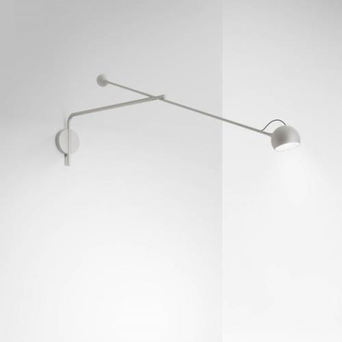 Artemide Ixa L LED-Wandleuchte justierbar weißgrau