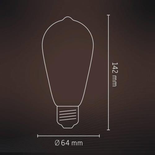 Calex Smart Rustic E27 ST64 LED 4,9W Filament RGBW