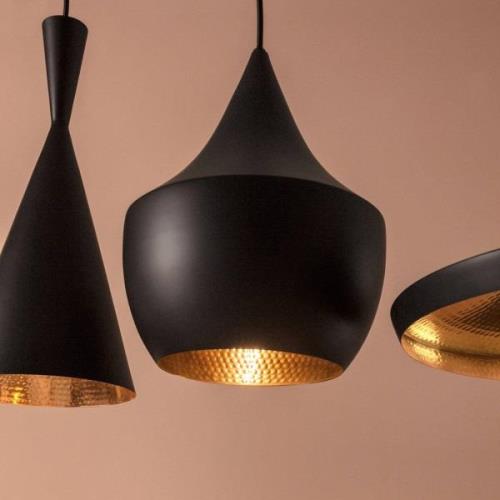 Tom Dixon Beat Fat LED-Pendelleuchte, schwarz