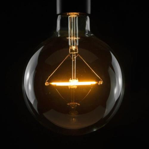 SEGULA LED-Globelampe E27 3W 2.200K dimmbar klar