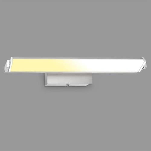 LED-Wandleuchte Udonga, schwenkbar, CCT, dim, nickel