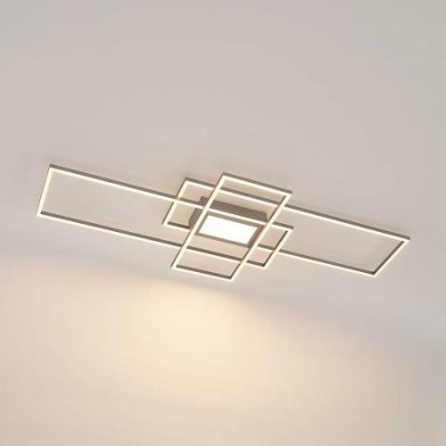 Lindby Caitlin LED-Deckenleuchte, nickel