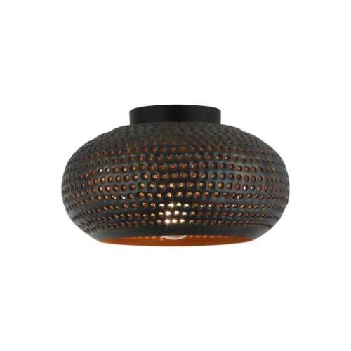 Deckenlampe Fori, Ø 30 cm, braun, Metall