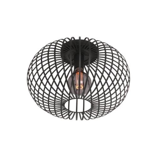 Deckenlampe Aglio, Ø 33 cm, schwarz, Metall