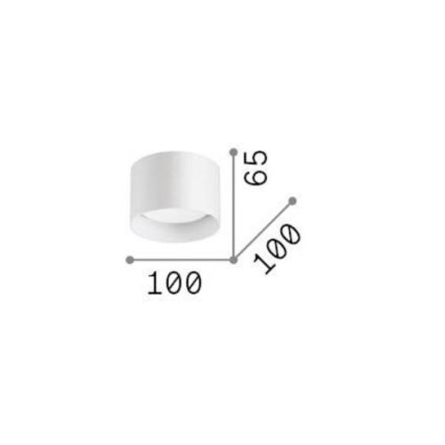 Ideal Lux Downlight Spike Round, chromfarben, Alu, Ø 10 cm