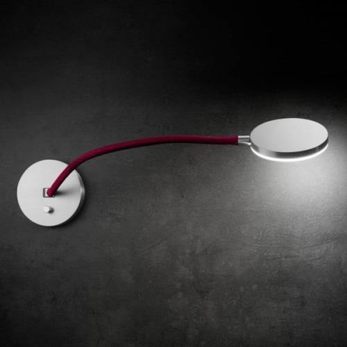 Holtkötter Flex W - LED-Wandleuchte mit rotem Arm