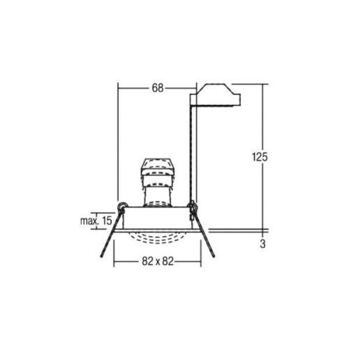 BRUMBERG Einbaustrahler Tirrel-S, GU10-Fassung, weiß matt