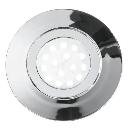 LED-Einbaustrahler Zenit mit IP44, chrom