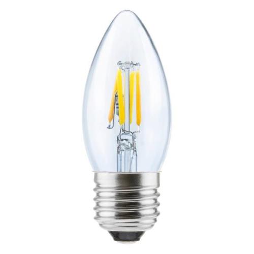 SEGULA LED-Kerzenlampe 24V DC E27 3W 927 Filament ambient