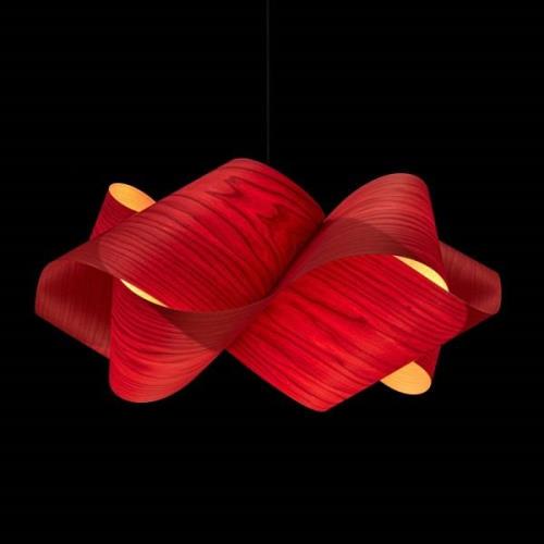 LZF Swirl Pendel, Kabel schwarz Ø 54cm rot