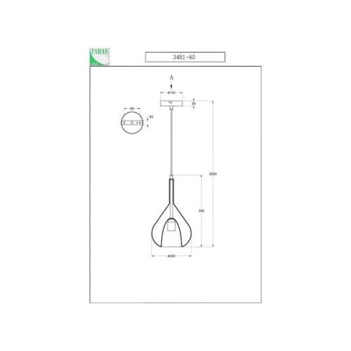 Hängeleuchte Lila, grün, 1-flammig, Glas