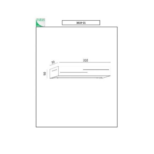 LED-Wandlampe Banny, anthrazit, Breite 31cm, Up- & Downlight