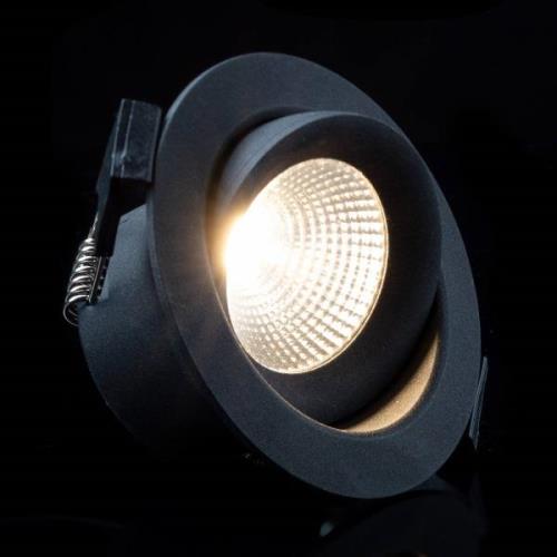 SLC One 360° LED-Einbauleuchte schwarz 2.700K