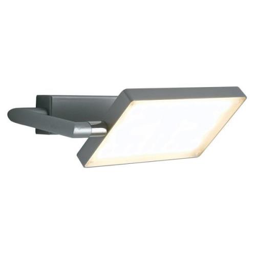 LED-Wandleuchte Book, grau