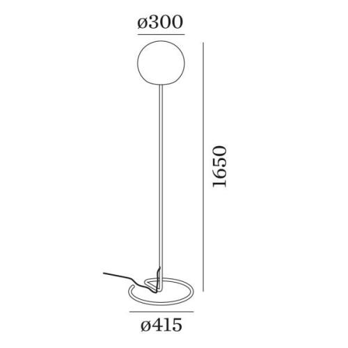 WEVER & DUCRÉ Dro 3.0 Stehlampe schwarz-weiß