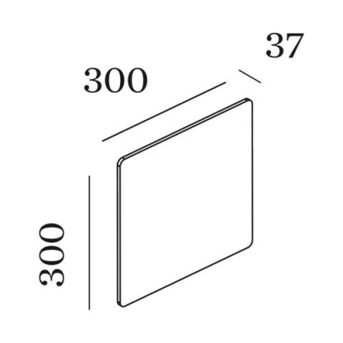 WEVER & DUCRÉ Miles 3.0 Wand 30x30cm marmor weiß