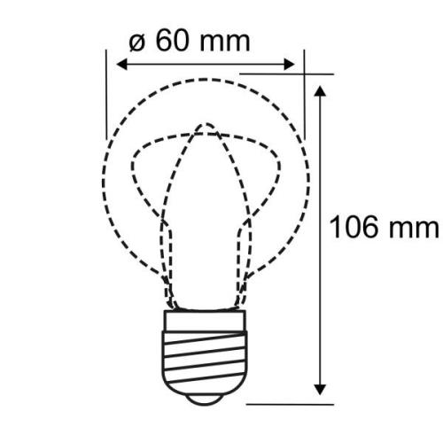 LED-Lampe E27 9W 2.700K matt, dimmbar