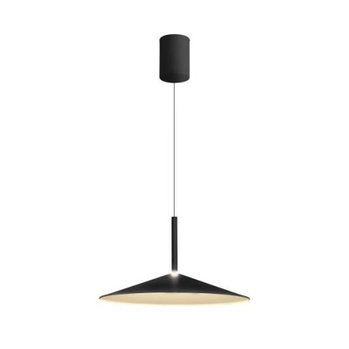 LED-Hängeleuchte Calice, schwarz, Ø 47,5 cm höhenverstellbar