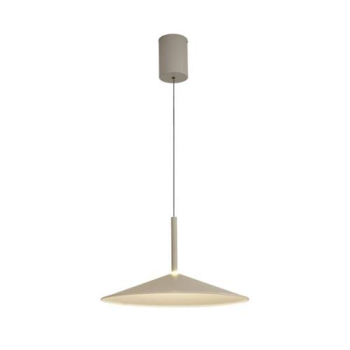 LED-Hängeleuchte Calice, grau, Ø 47,5 cm, höhenverstellbar