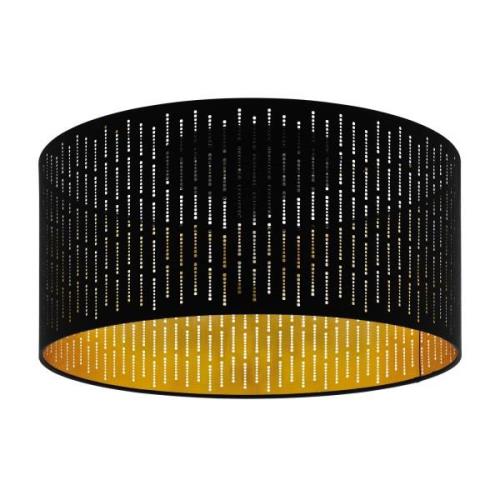 Deckenlampe Varillas in Schwarz/Gold