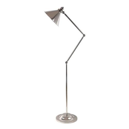 Stehlampe Provence, verstellbar, nickel poliert