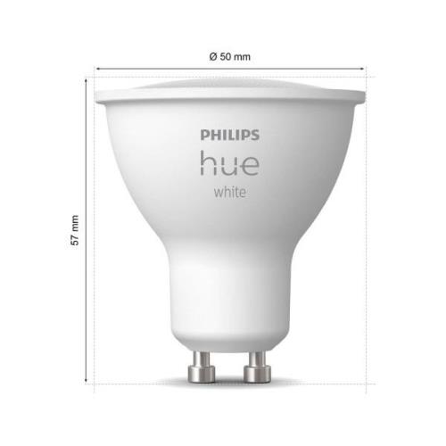 Philips Hue White LED-Reflektor GU10 4,2 W, 2er-Set