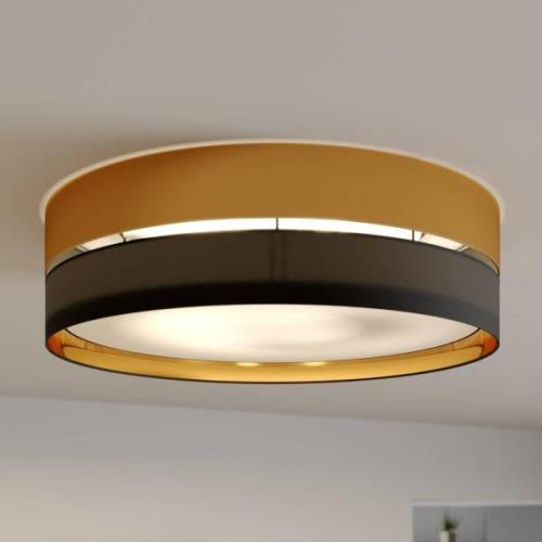 Deckenleuchte Hilton, schwarz/gold, Ø 60cm