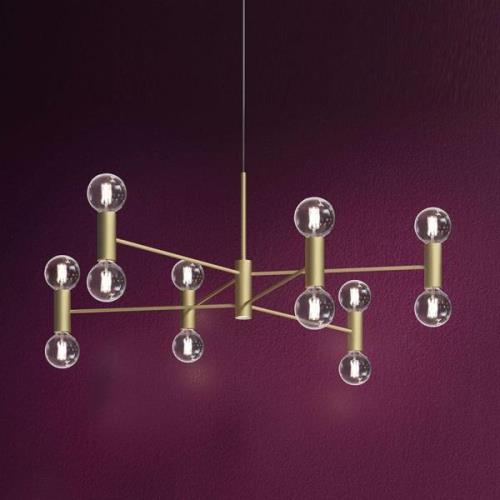 Modo Luce Chandelier Hängelampe 13fl 107cm gold