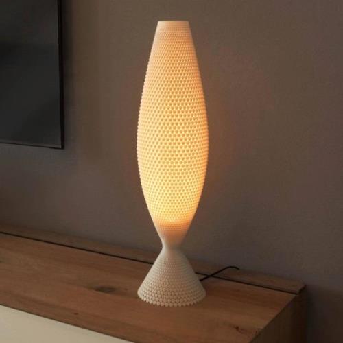 Tischlampe Diamant aus Biomaterial, linen, 65 cm