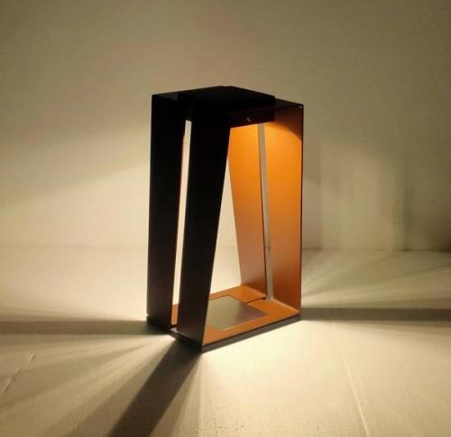 LED-Solarlaterne Skaal mit Sensor, corten, 40 cm