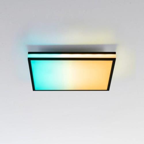 LED-Deckenlampe Mario, CTT, RGB, 45x45cm, schwarz