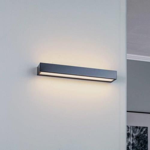 LED-Wandleuchte Mera, Breite 40cm, schwarz, 3000K