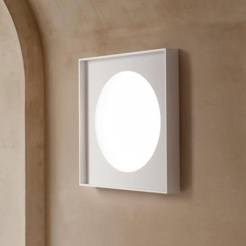 Luceplan Cassette LED-Wandlampe phase cut 40x40cm