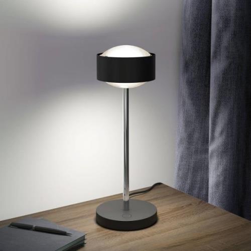 Puk! 120 Eye Table LED, Linsen matt, schwarz/chrom