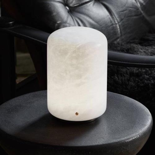 LED-Tischleuchte Capsule aus Alabaster Höhe 19,5cm